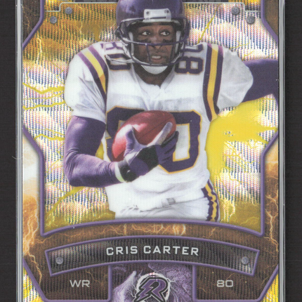 1993 Topps Resurgence Cris Carter #62 Yellow Lightning /225
