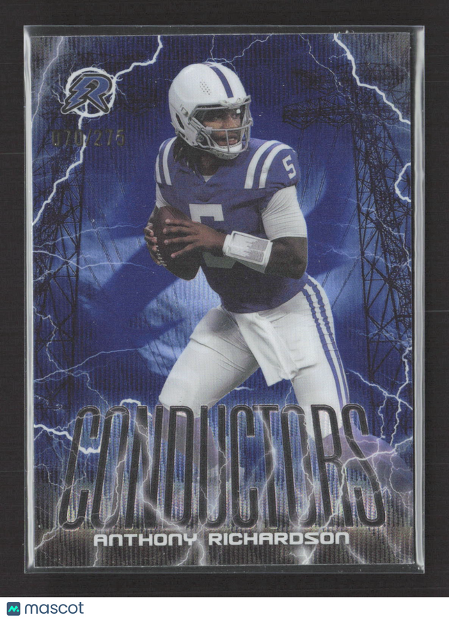 2025 Topps Resurgence Conductors Anthony Richardson #C-3 Blue 070/275