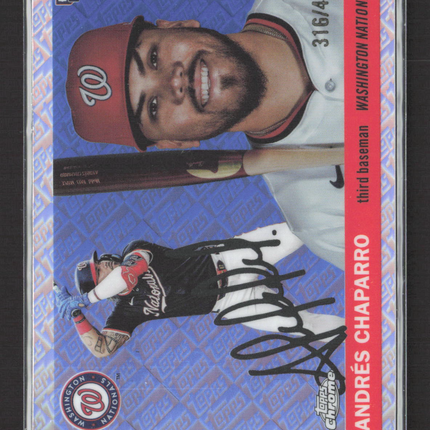 2025 Topps Chrome Platinum Andres Chaparro #266 Prism 316/499 RC