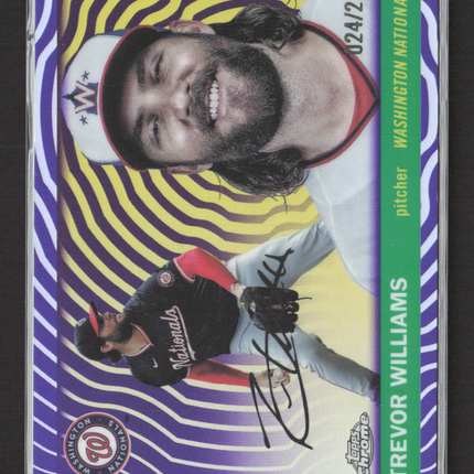 2025 Topps Chrome PLatinum Trevor Williams #107 Purple /250