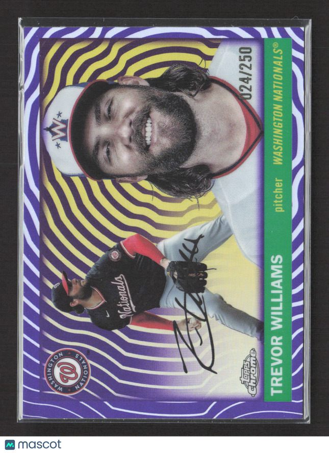 2025 Topps Chrome PLatinum Trevor Williams #107 Purple /250