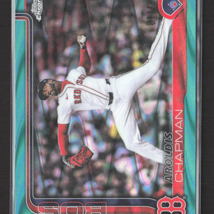 2025 Topps Chrome Aroldis Chapman #USC191 Aqua RayWave /299