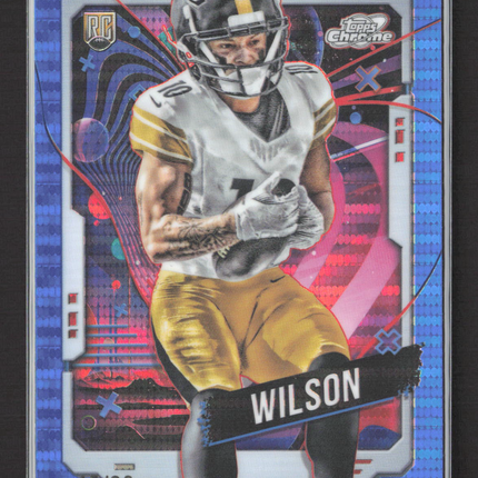 2024 Topps Chrome Roman Wilson #178 Blue Sonarama 45/99 RC