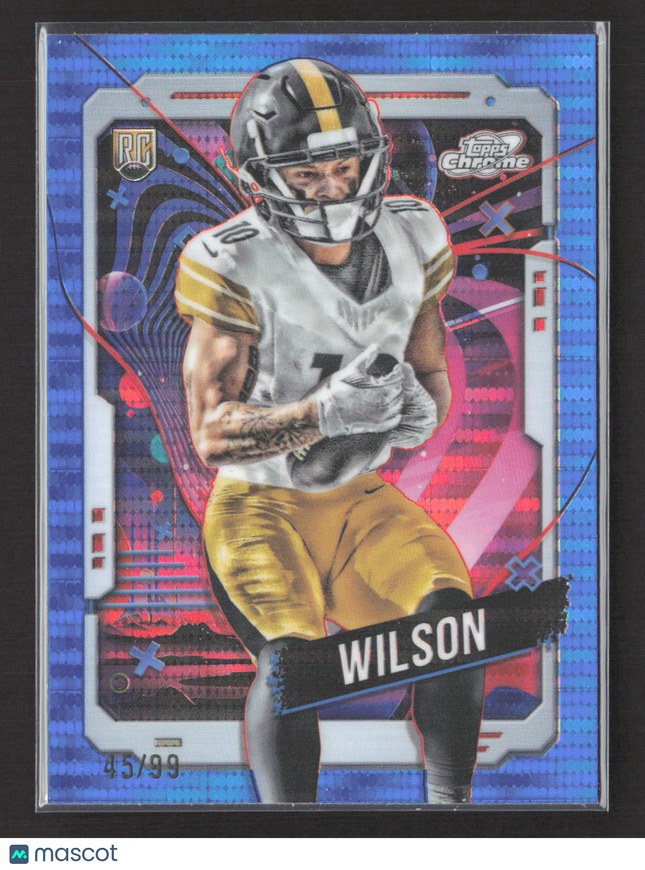 2024 Topps Chrome Roman Wilson #178 Blue Sonarama 45/99 RC