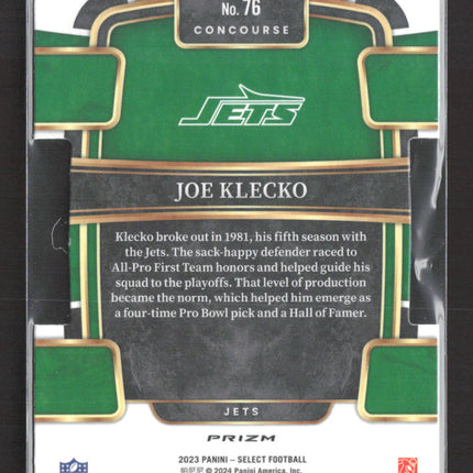 2024 Panini Select Prizm Concourse Joe Klecko #76 Silver