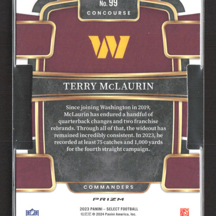 2024 Panini Select Concourse Terry McLaurin #99 Prizm