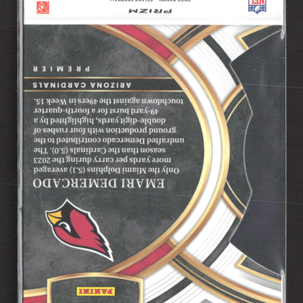 2024 Panini Select Prizm Emari Demercado #160 Premier Level RC