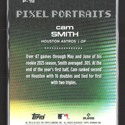 2025 Bowman's Best Pixel Portraits Cam Smith #P-19 RC