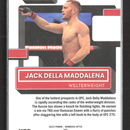 2023 Panini Donruss Optic UFC Jack Della Maddalena #144 Holo