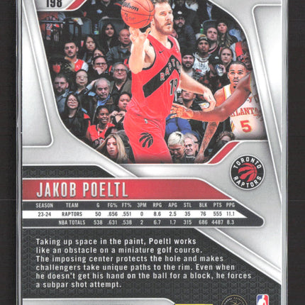 2024 Panini Prizm Jakob Poeltl #198 Green