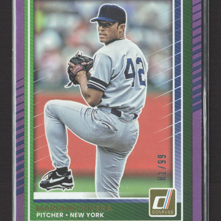 2025 Panini Donruss Baseball Mariano Rivera #33 Purple 81/99