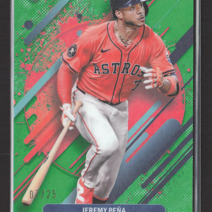 2025 Topps Finest Jeremy Peña #240 Green 07/25