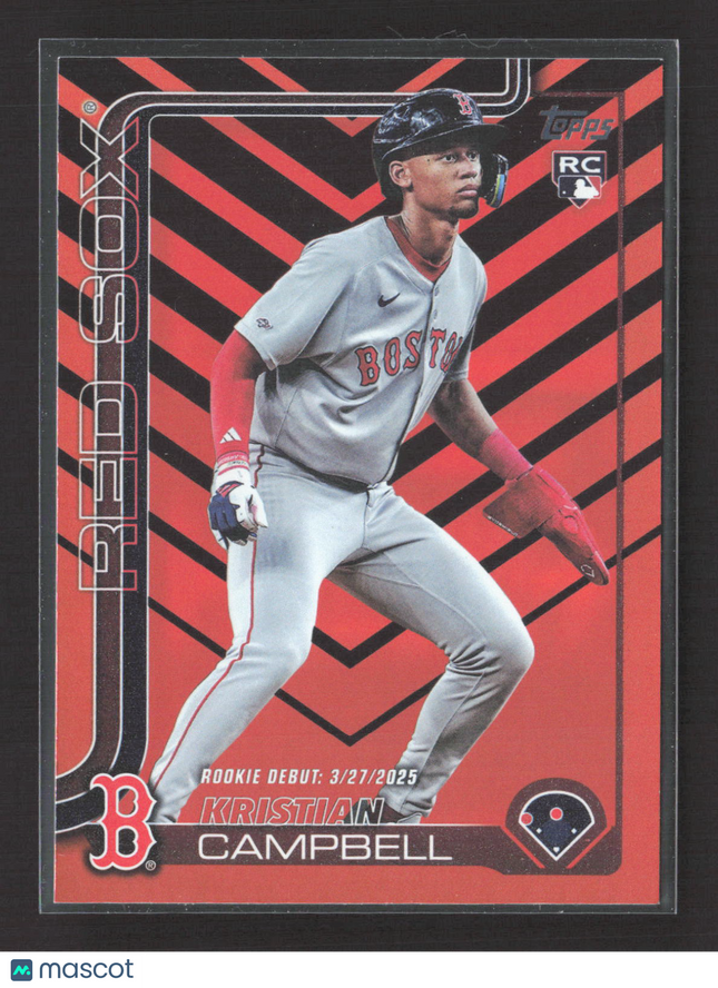 2025 Topps Update Series Kristian Campbell #US129 Black Orange