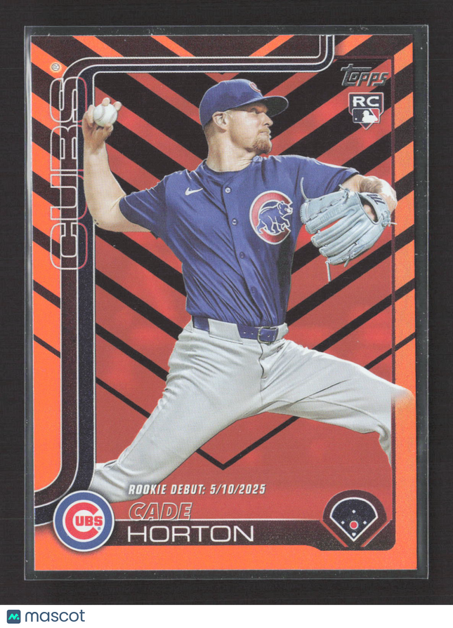 2025 Topps Update Series Cade Horton #US214 Orange Black Orange