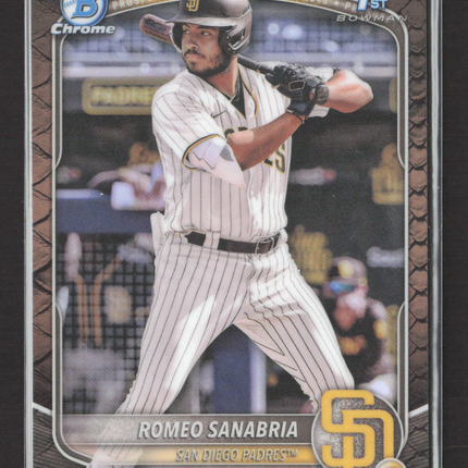 2024 Bowman Chrome Romeo Sanabria #BCP-3 reptilian Refractor