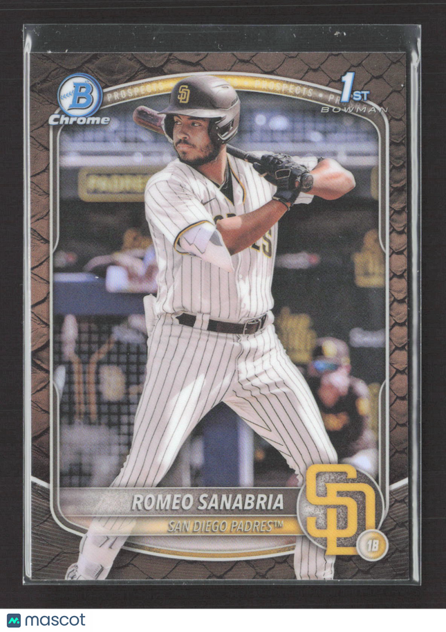 2024 Bowman Chrome Romeo Sanabria #BCP-3 reptilian Refractor