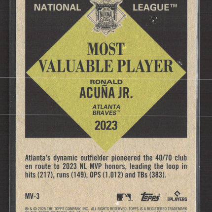 2025 Topps Heritage Ronald Acuna Jr. #MV-3