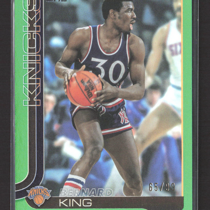 2025 Topps Flagship Bernard King #268 Green 65/99