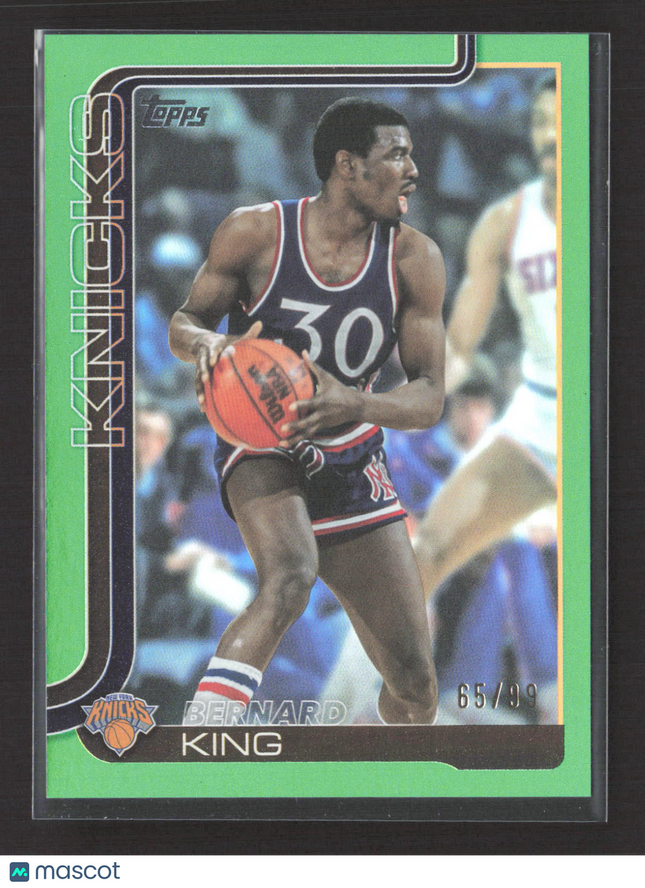 2025 Topps Flagship Bernard King #268 Green 65/99
