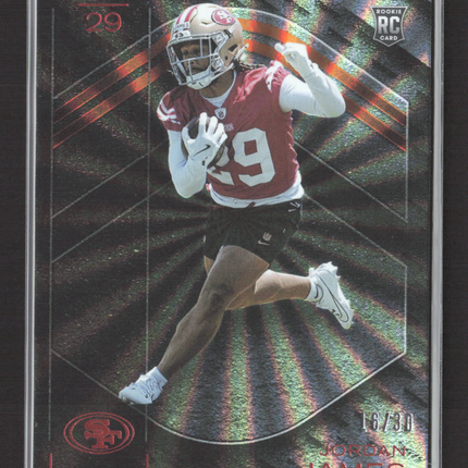 2025 Panini Black Jordan James #119 orange 16/30