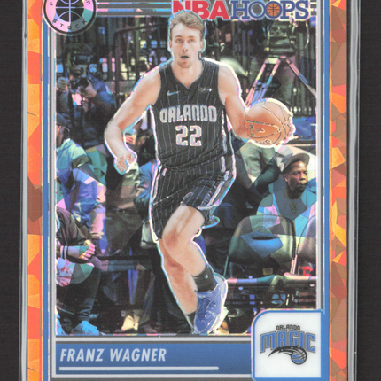 2024 Panini NBA Hoops Premium Stock Franz Wagner #85 Orange Cracked Ice /125