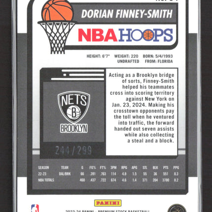 2024 Panini NBA Hoops Premium Stock Dorian Finney-Smith #94 Orange 244/299