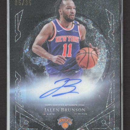 2025 Topps Midnight Midnight Sun Signatures Jalen Brunson #MS-JB 05/35 Auto