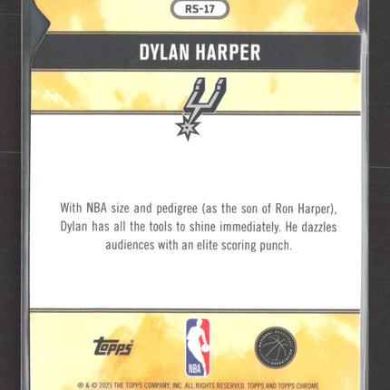 2025 Topps Chrome Rock Stars Dylan Harper #RS-17 RC