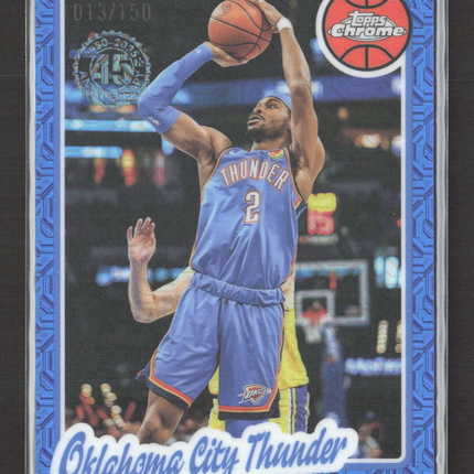 2025 Topps Chrome Shai Gilgeous-Alexander #TC-SG Blue Pattern 013/150