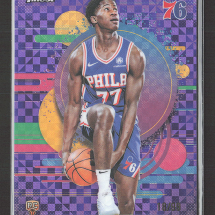 2026 Topps Finest VJ Edgecombe #103 Purple Checkerboard 18/99 RC