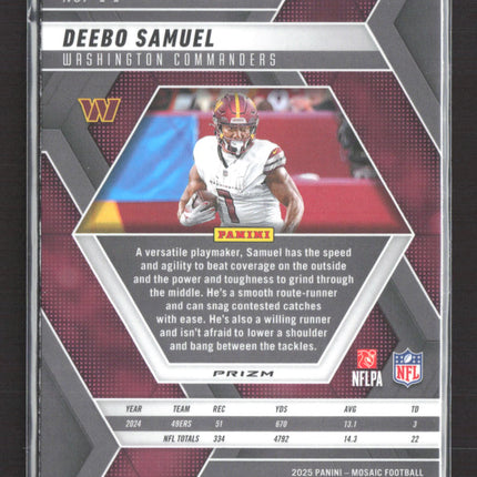 2025 Panini Mosaic Deebo Samuel #44 Honey Comb