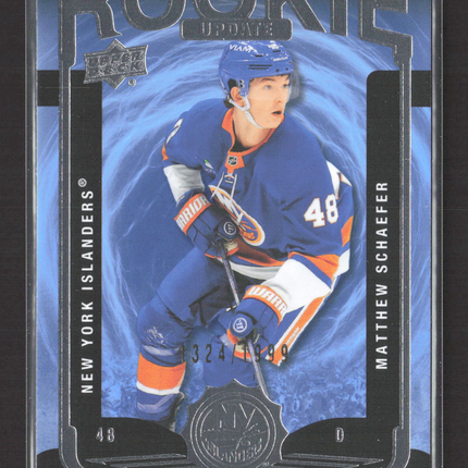 2026 Upper Deck Extended Series Rookie Update Matthew Schaefer #RU-22 /1999