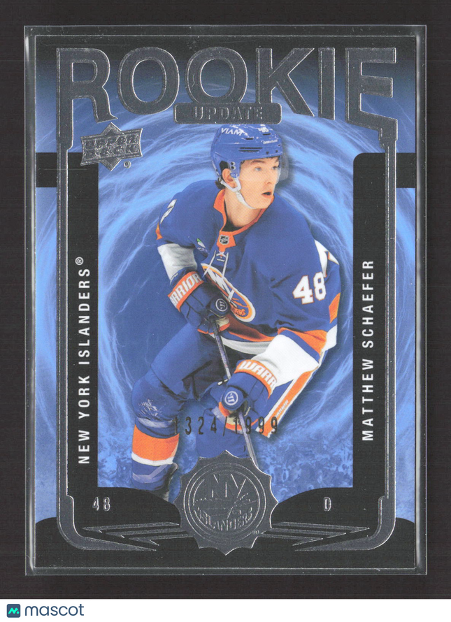 2026 Upper Deck Extended Series Rookie Update Matthew Schaefer #RU-22 /1999