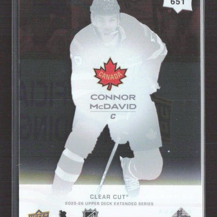 2026 Upper Deck Extended Series Clear Cut Connor McDavid #651