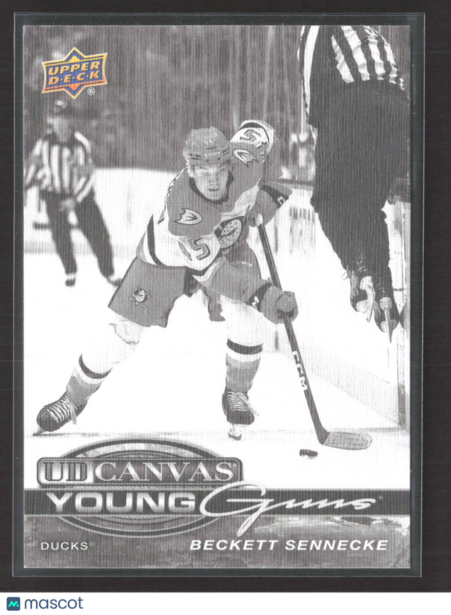 2026 Upper Deck UD Canvas Young Guns Beckett Sennecke #C-368 Black & White