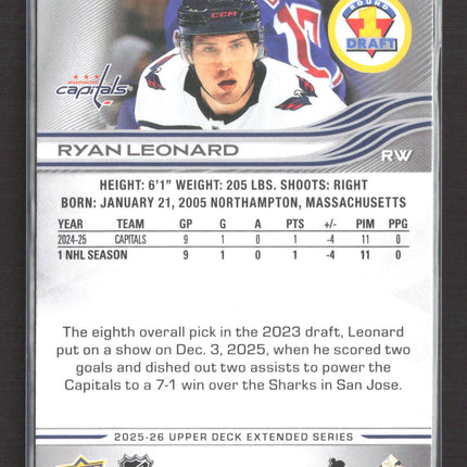 2026 Upper Deck Extended Series Ryan Leonard #745