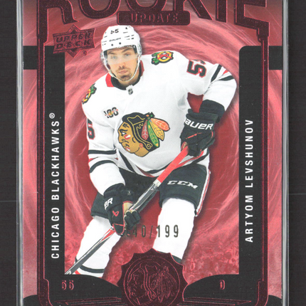 2025 Upper Deck Extended Series Rookie Update Artyom Levshunov #RU-43 Red /199