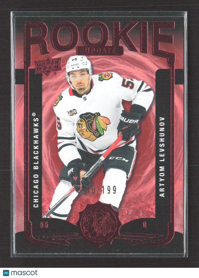 2025 Upper Deck Extended Series Rookie Update Artyom Levshunov #RU-43 Red /199