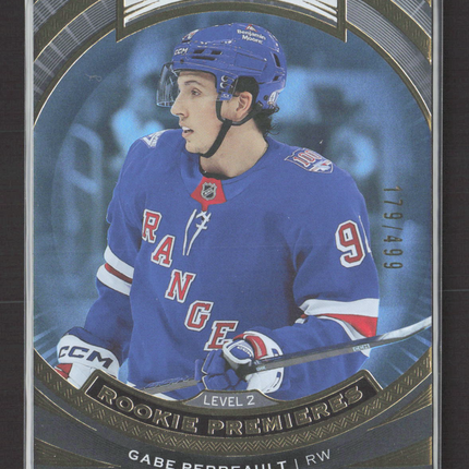 2026 Upper Deck Extended Trilogy Rookie Premieres Gabe Perreault #T-14 179/499