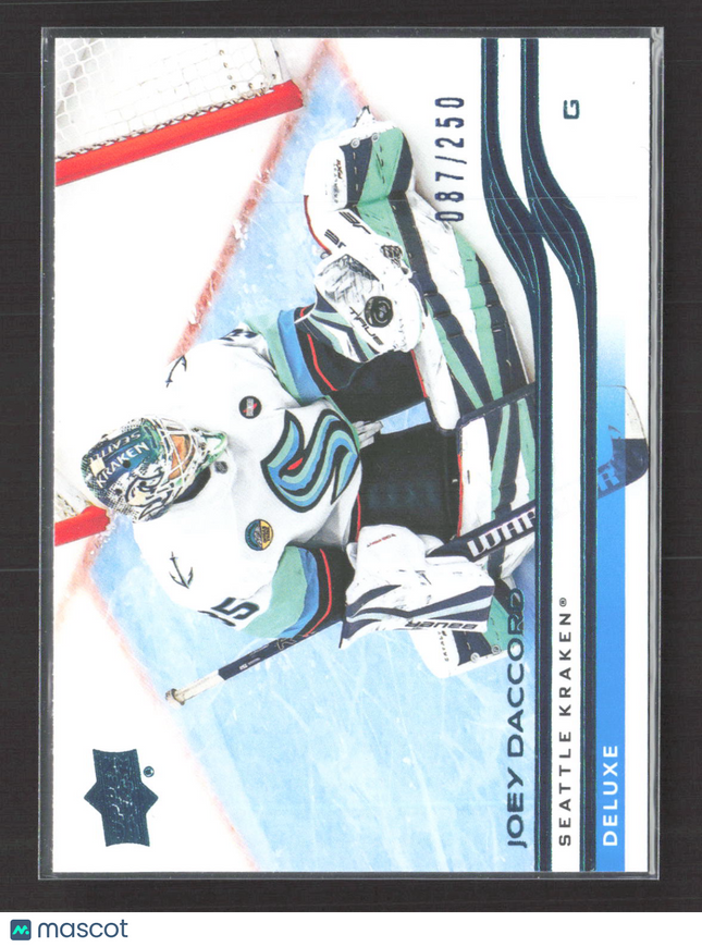 2026 Upper Deck Extended Series Deluxe Joey Daccord #608 087/250