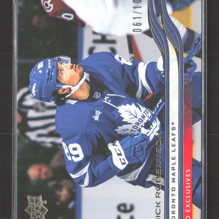 2026 Upper Deck Extended Series UD Exclusives Nick Robertson #618 061/100