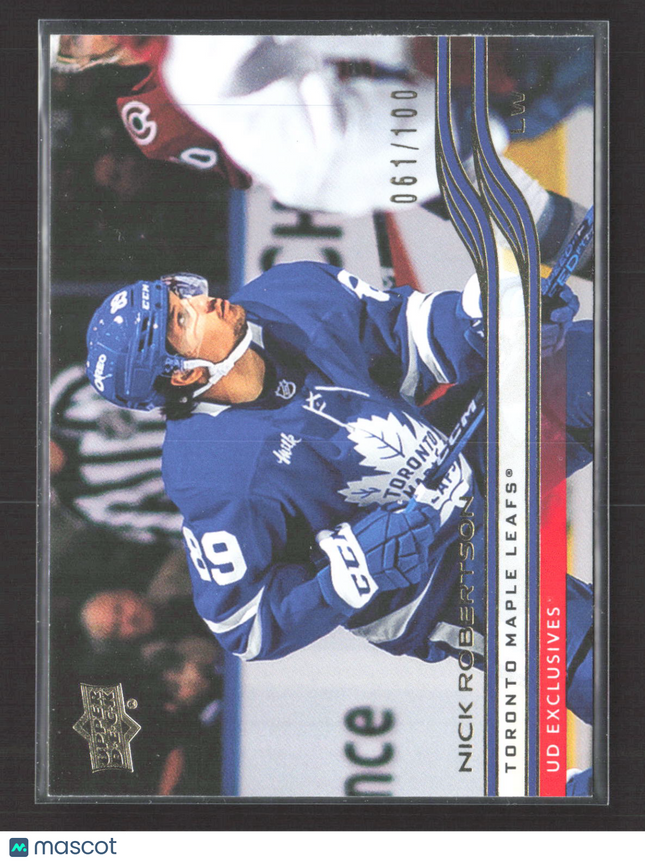 2026 Upper Deck Extended Series UD Exclusives Nick Robertson #618 061/100