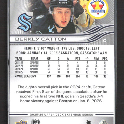 2026 Upper Deck Extended Series Berkly Catton #742