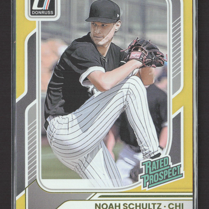 2026 Panini Donruss Baseball Noah Schultz #183 Gold 10/10
