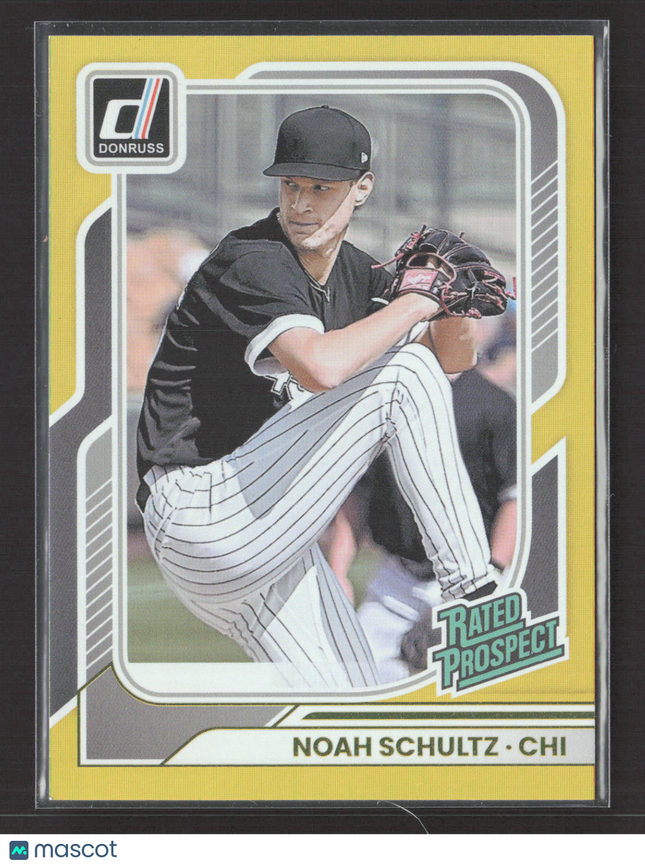 2026 Panini Donruss Baseball Noah Schultz #183 Gold 10/10