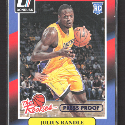 2015 Donruss The Rookies Julius Randle #6 Press Proof Blue 03/99