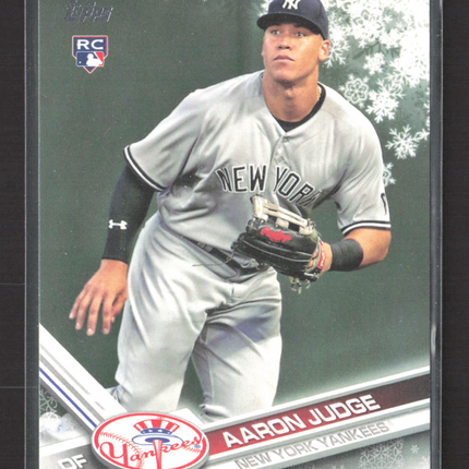 2017 Topps Holiday Aaron Judge #HMW99 Snowflake RC