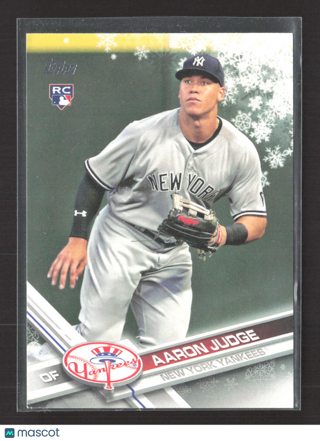 2017 Topps Holiday Aaron Judge #HMW99 Snowflake RC