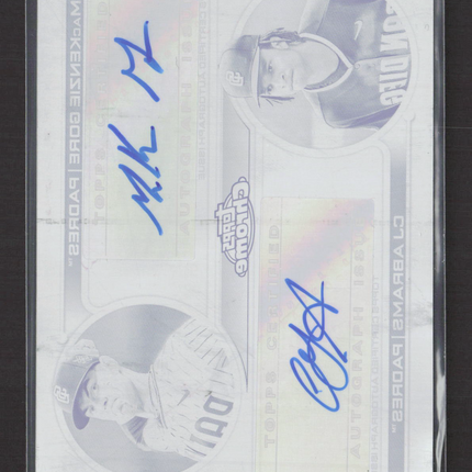 2022 Topps Chrome MacKenzie Gore CJ Abrams Black Printing Plate 1/1 Dual Auto
