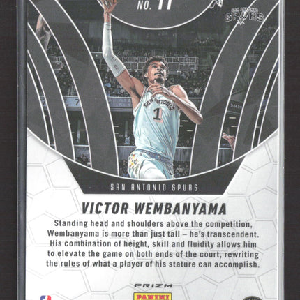 2025 Panini Mosaic Elevate Victor Wembanyama #11 Silver Prizm